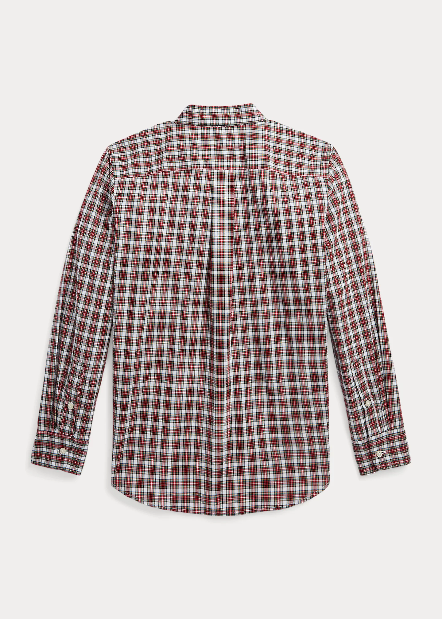 Plaid Cotton Poplin Shirt