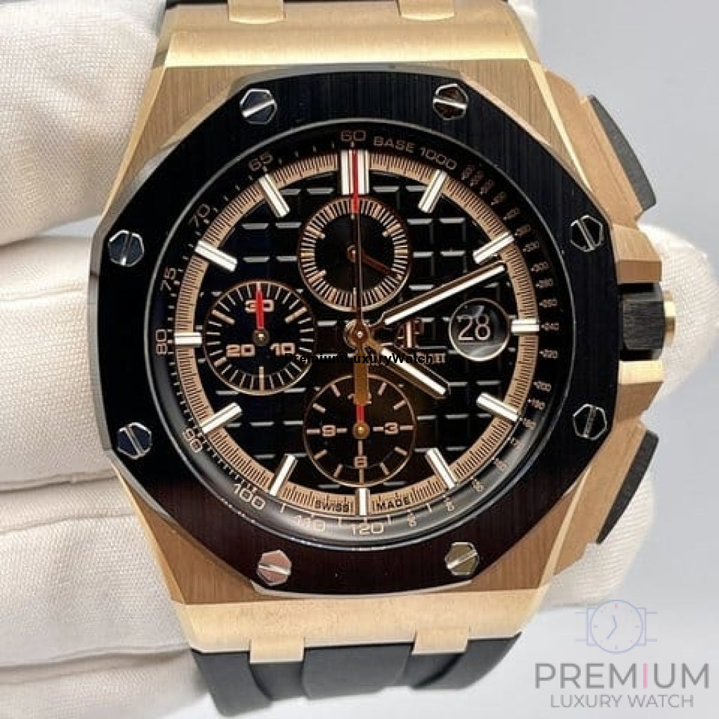[2026 Mirror Grade]Audemars Piguet Royal Oak Offshore Chronograph Black Dial 44MM Dial Watch