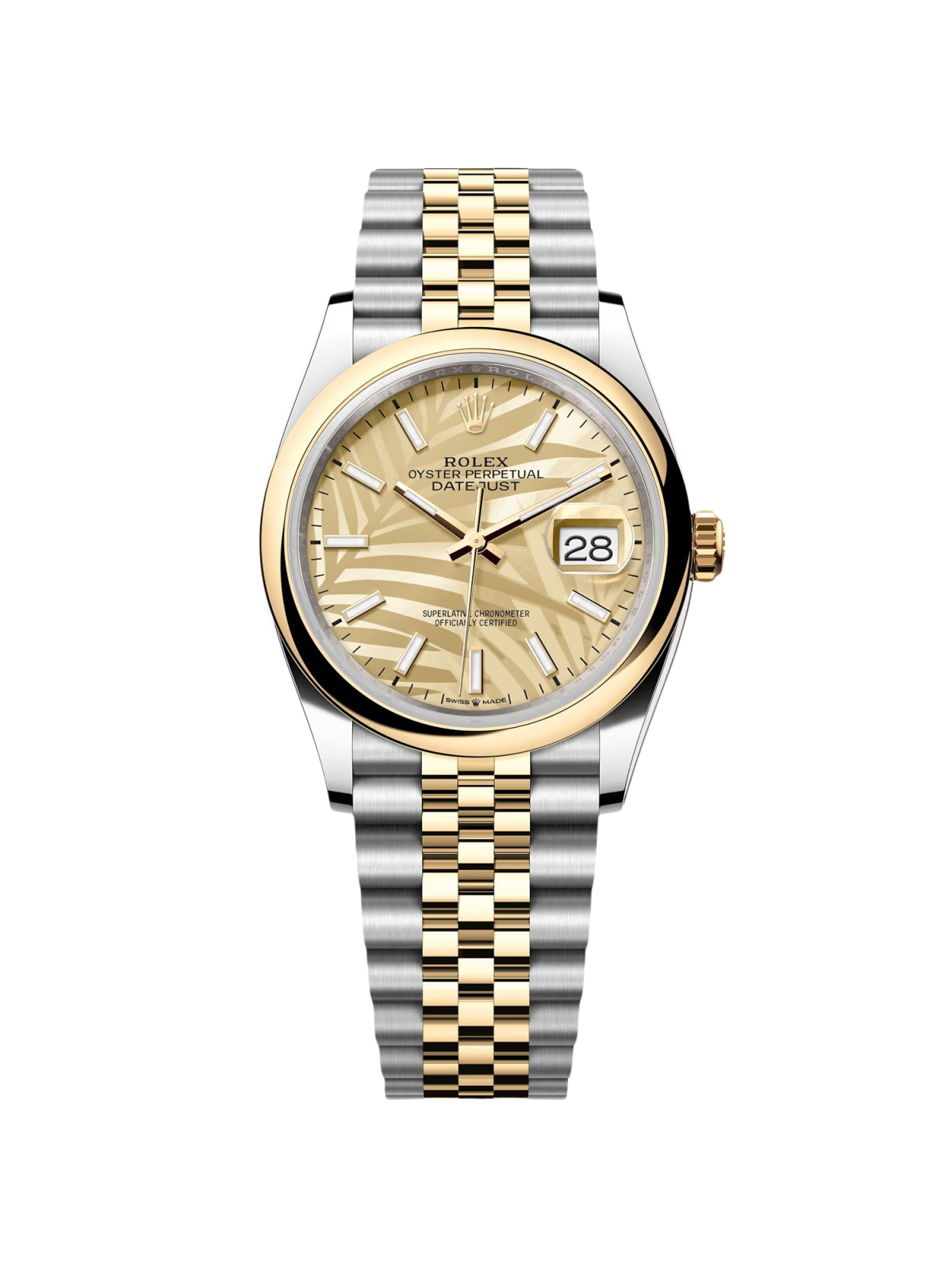 [2026 Mirror Grade]RLX  Datejust 36mm 126203 Golden Dial Domed Bezel Oyster Bracelet