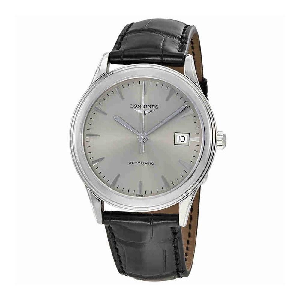 [2026 Mirror Grade]Longines Men's L4.874.4.72.2 Flagship Black Leather Watch