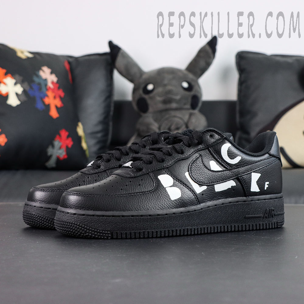 BLACK Comme Des Garçons X Nike Air Force 1 Low Retro ‘Black’