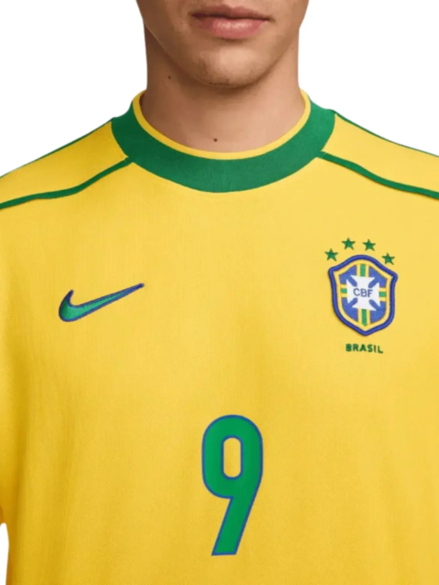Brazil 1998 I Home Jersey Retro - RONALDO 9
