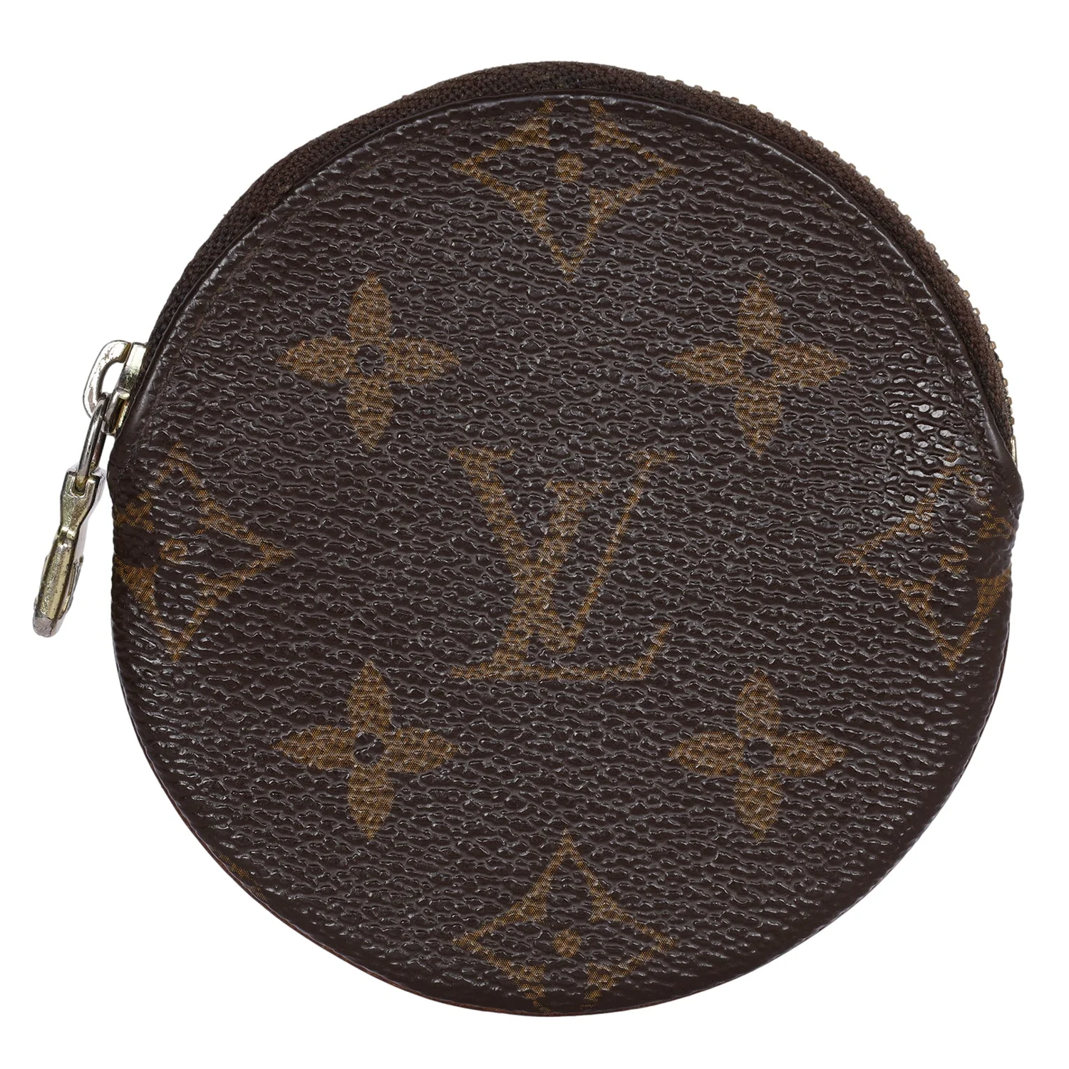 Monogram Round Coin Purse Wallet