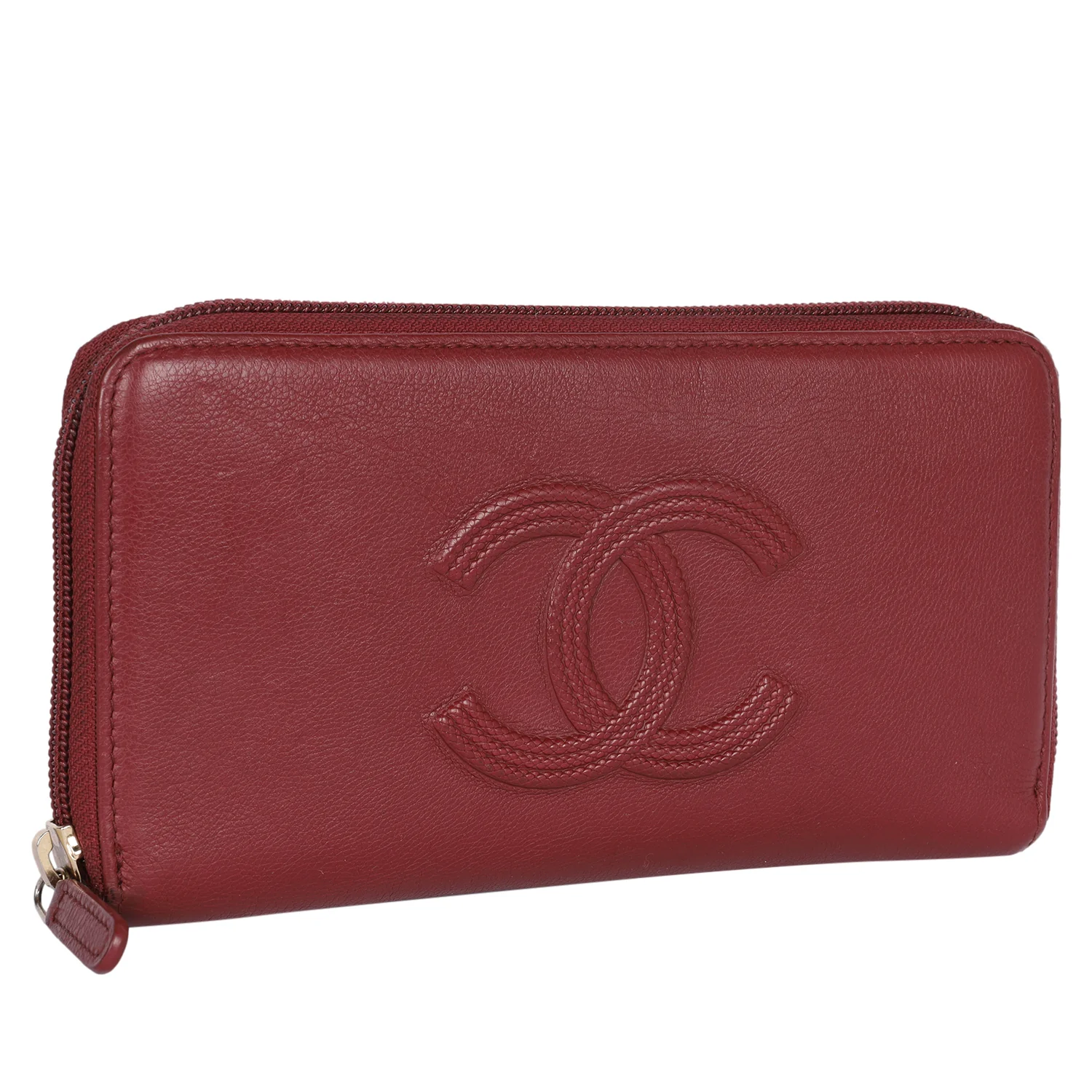 Timeless Zip Around Wallet Burgundy