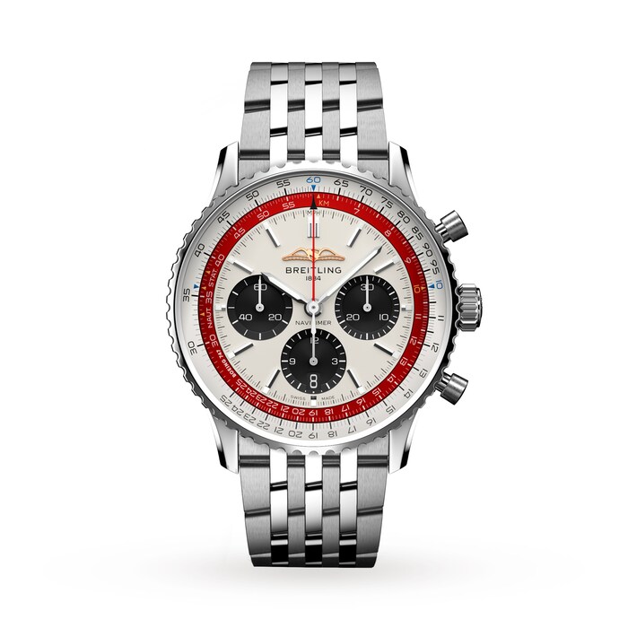 [2026 Mirror Grade]Breitling Navitimer B01 Chronograph 43 Boeing 747 Limited Edition Boutique Exclusive Stainless Steel Bracelet AB01383B1G1A1
