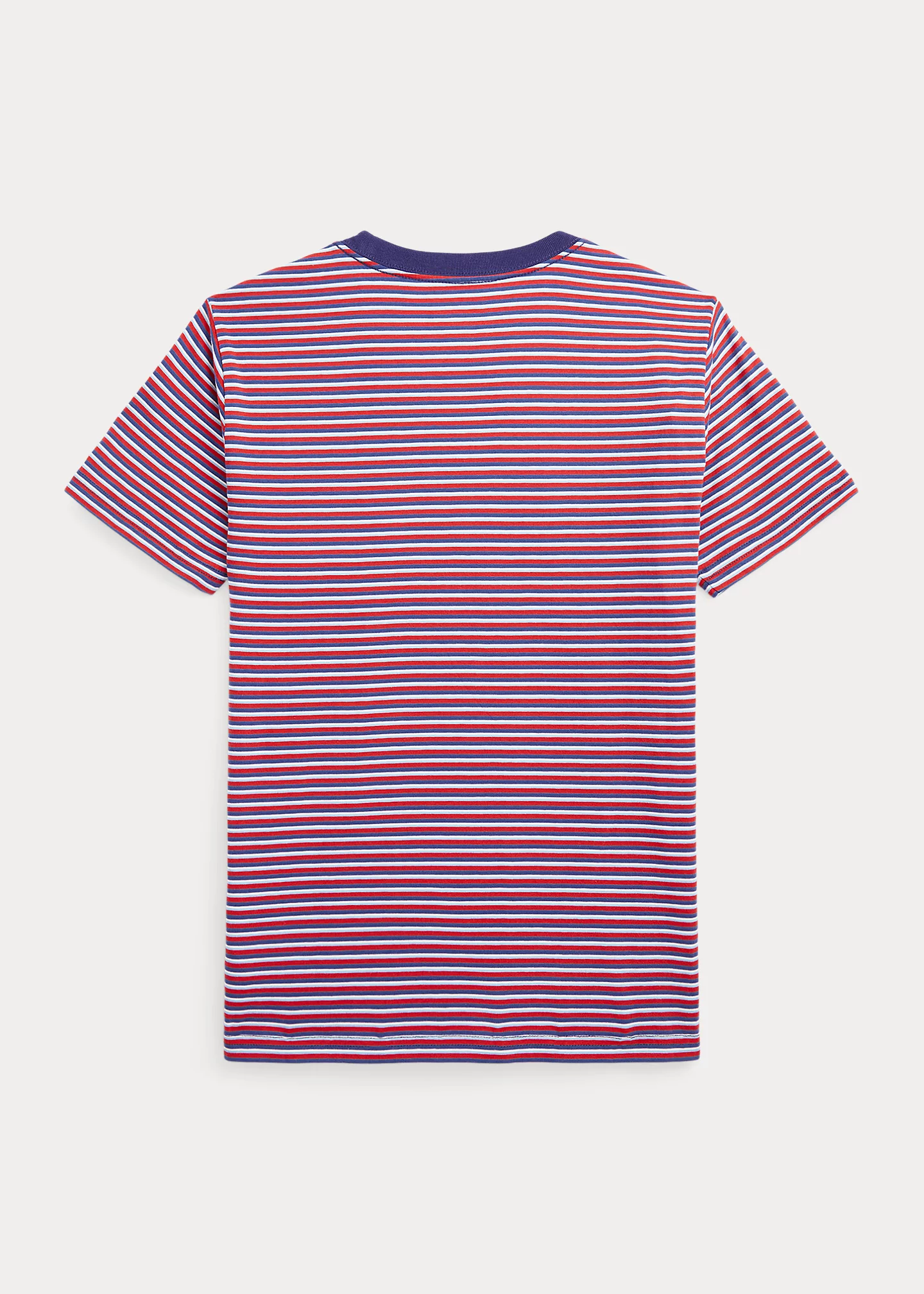 Striped Cotton Jersey Pocket Tee