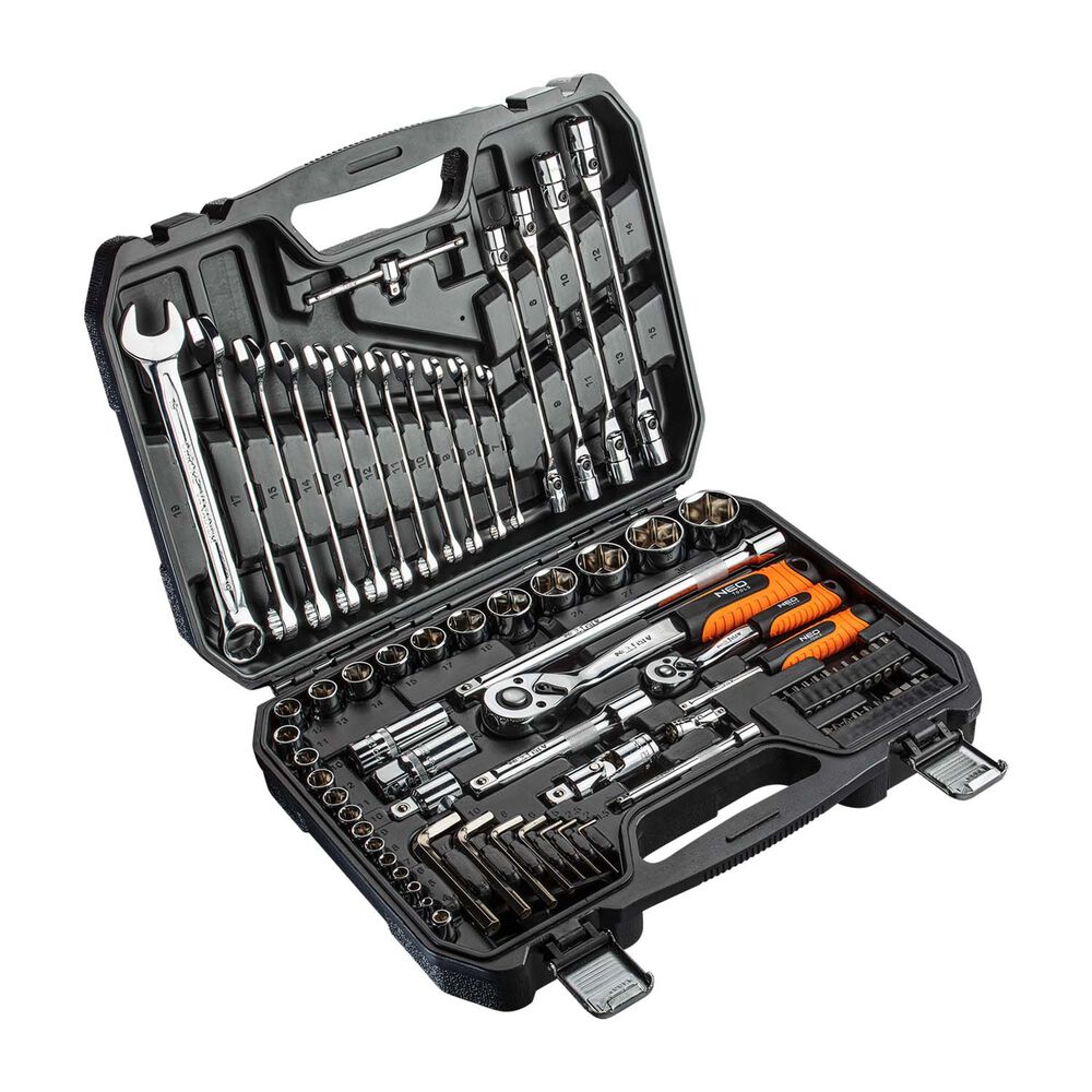 NEO TOOLS Klucze nasadowe Neo Tools, zestaw, 77 elementów