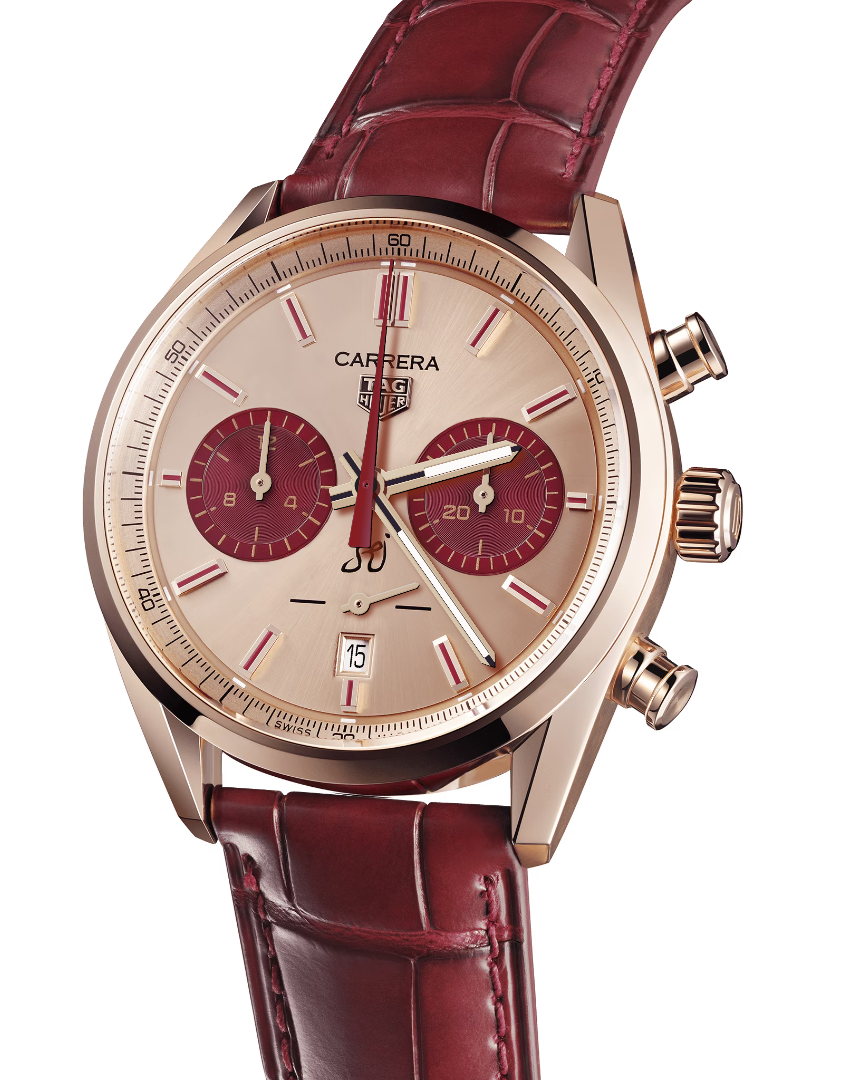 [2026 Mirror Grade]TAG Heuer Carrera Chronograph Automatic 42 mm Gold 5N CBN2048.FC8323