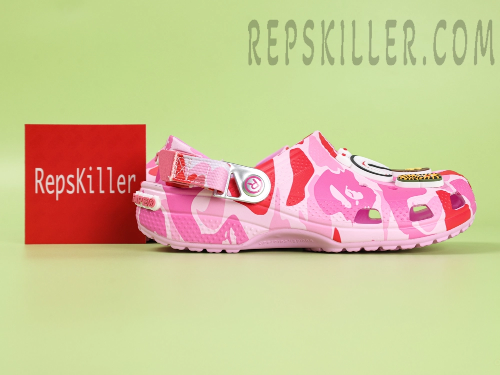 BAPE X Crx Classic Clog “ABC Camo Pink”