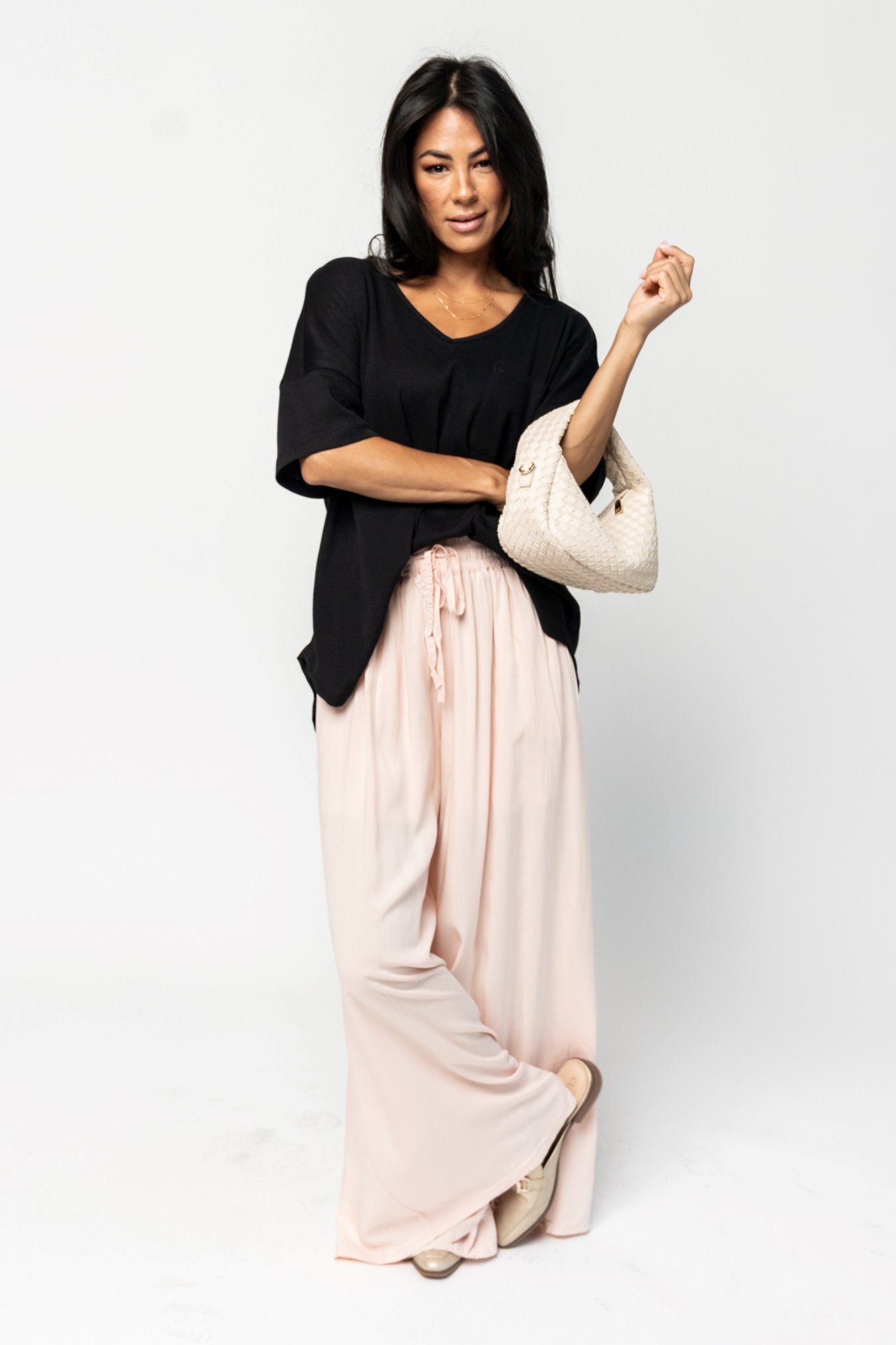 ‌Air Luxe V-Neck Boyfriend Top