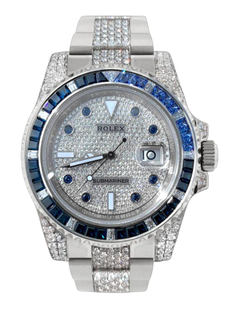 [2026 Mirror Grade]Rolex Submariner Date 116610LN Stainless Steel Diamond Bezel 40MM Mens Replica Watch