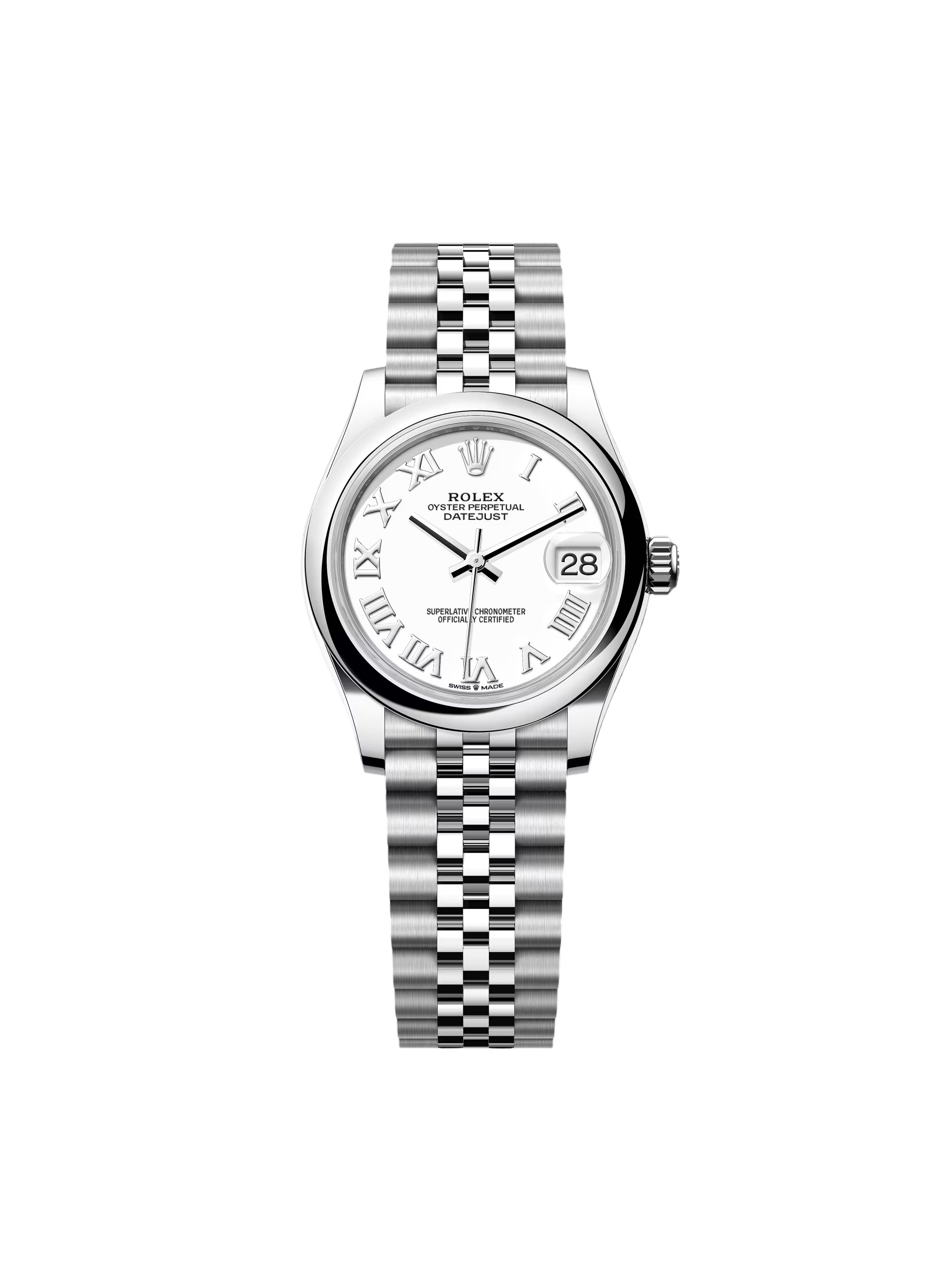 [2026 Mirror Grade]RLX Datejust m278240-0003/0004 31mm White Roman Domed Bezel Oyster Oystersteel