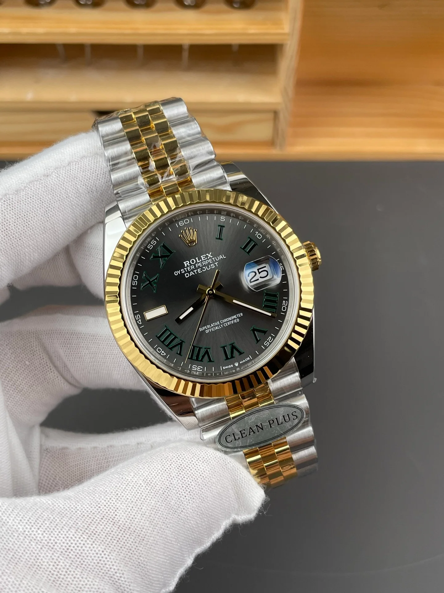 Two-tone Wimbledon Datejust
