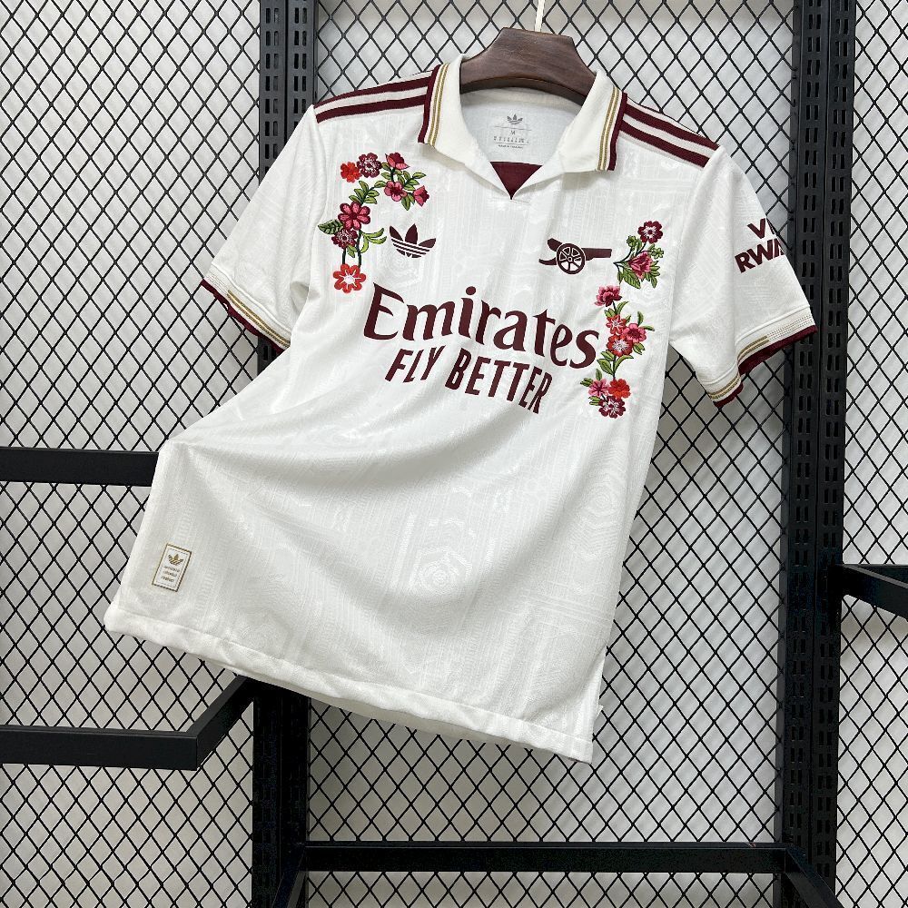 Arsenal Soccer Jersey Floral Embroidery Special Edition Custom Shirt 2025/26 - Player Version