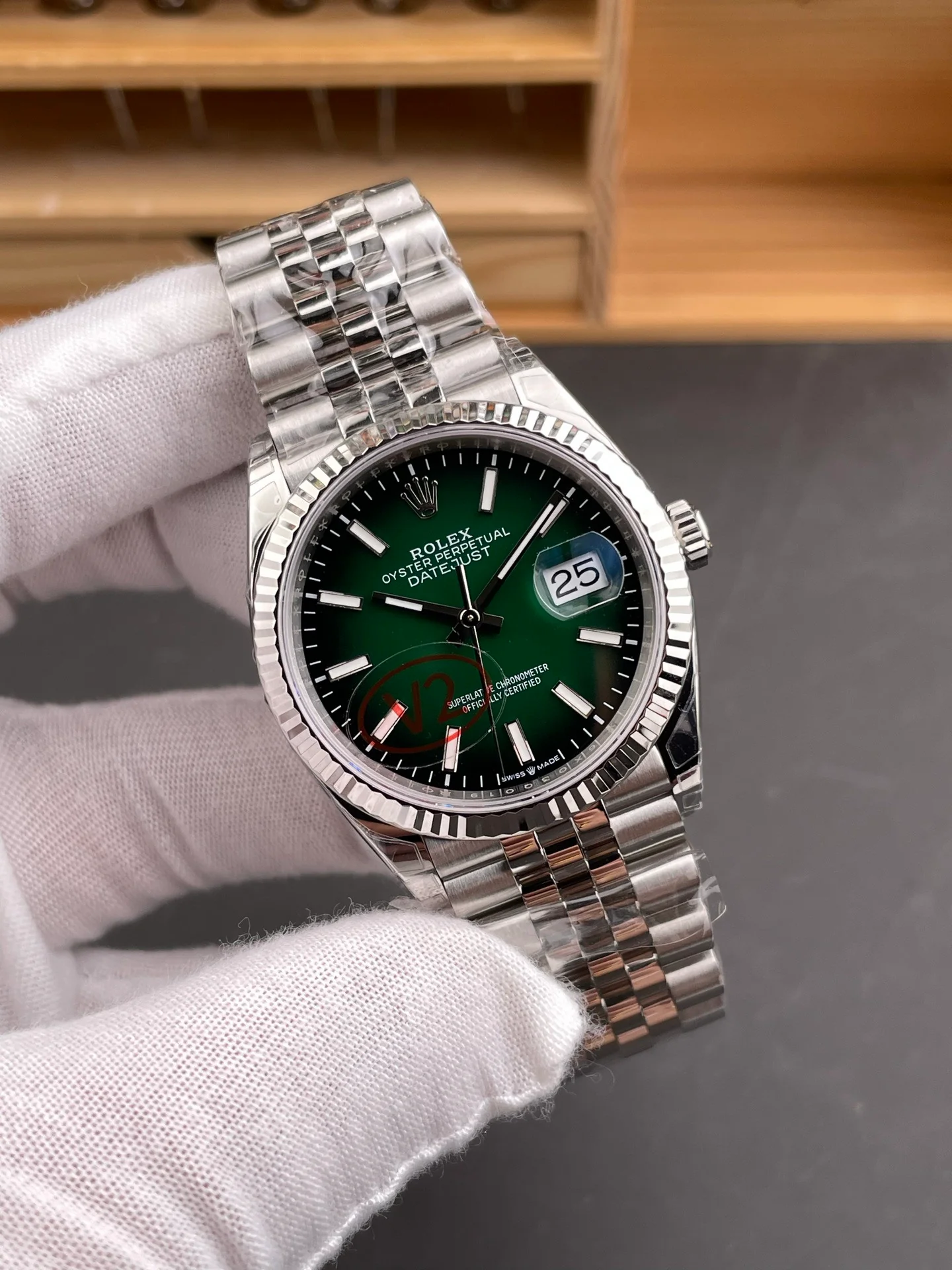 Smoky Green Datejust Enamel Gradient Green Dial V2 Version