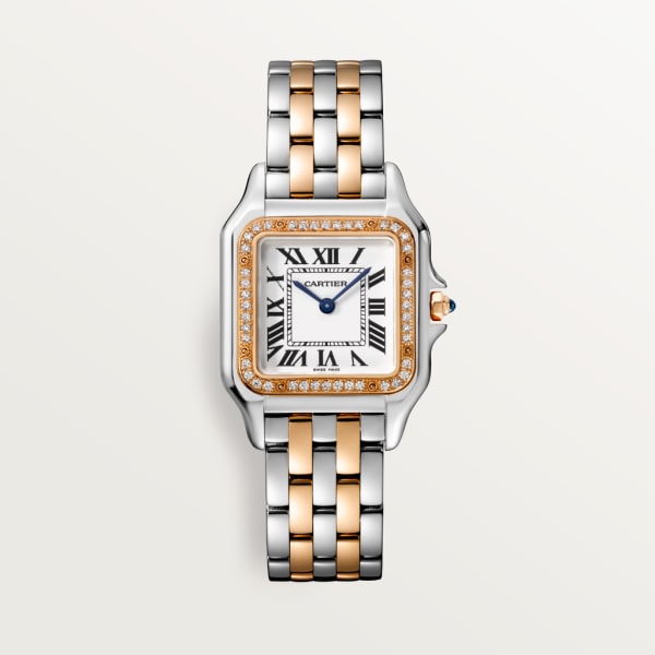 [2026 Mirror Grade]PANTHERE Rose Gold Mix Diamond 30mm