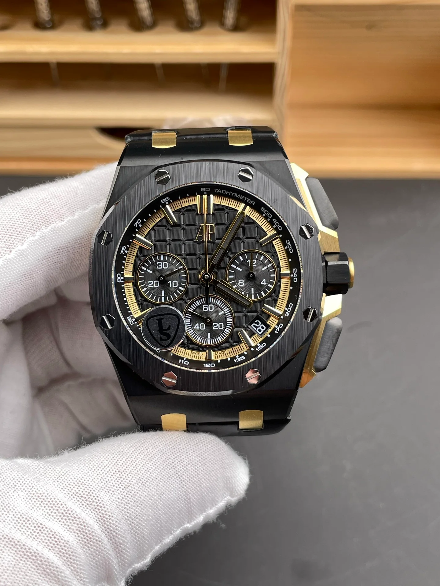 Royal Oak 26240 Black Steel Case