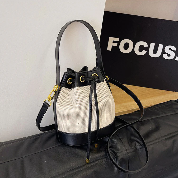 Chloe Canvas Bucket Bag