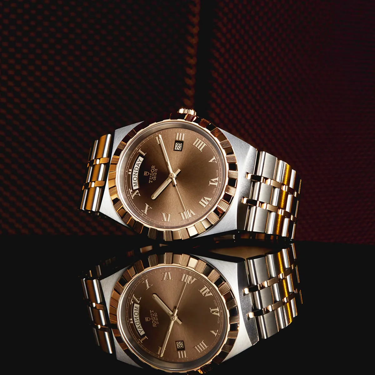 [2026 Mirror Grade]Royal Date/Day 41mm S&G Brown Roman Dial Automatic Watch