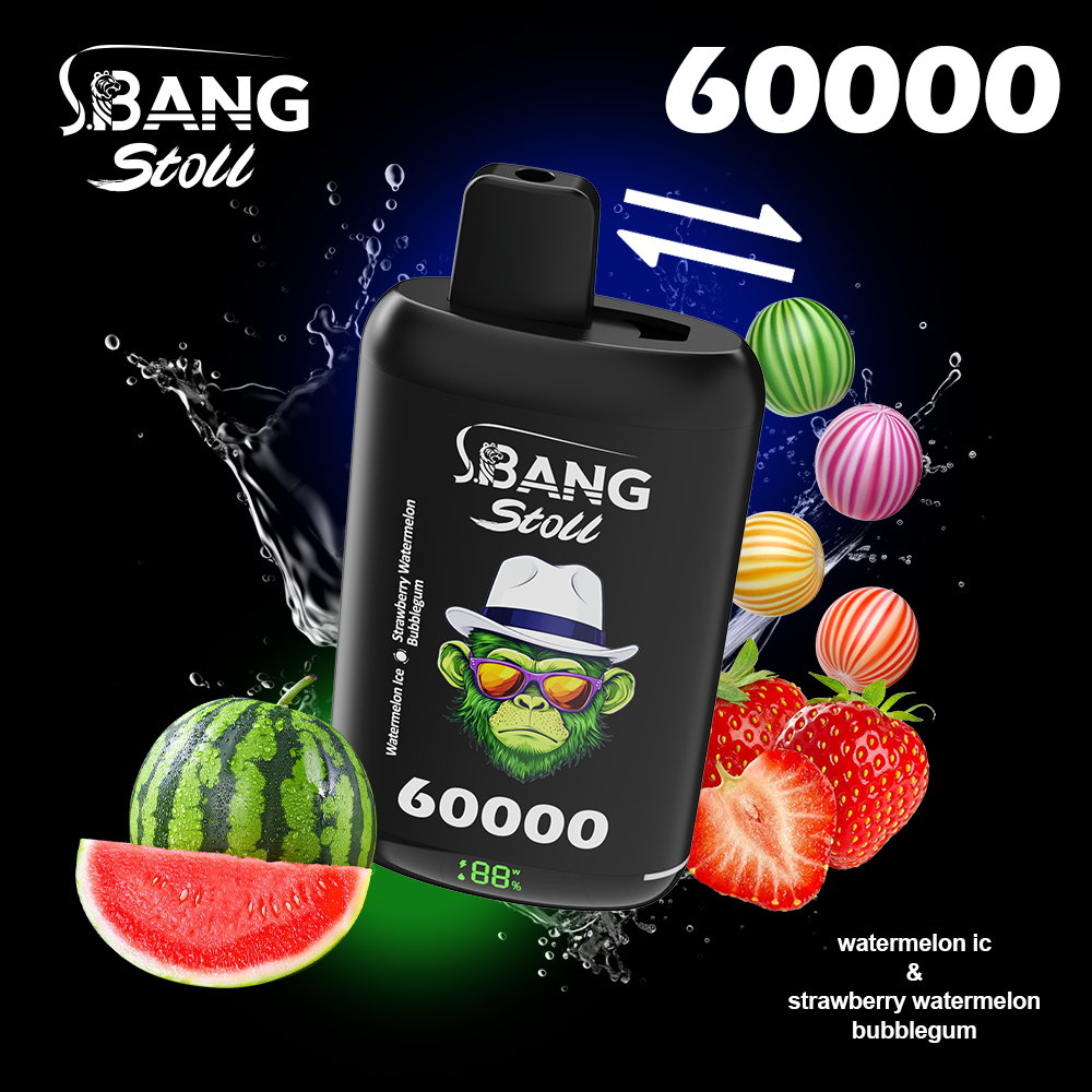 Bang Stoll 60K Puffs 2-in-1 Prefilled Vape | Dual Flavor, Rechargeable