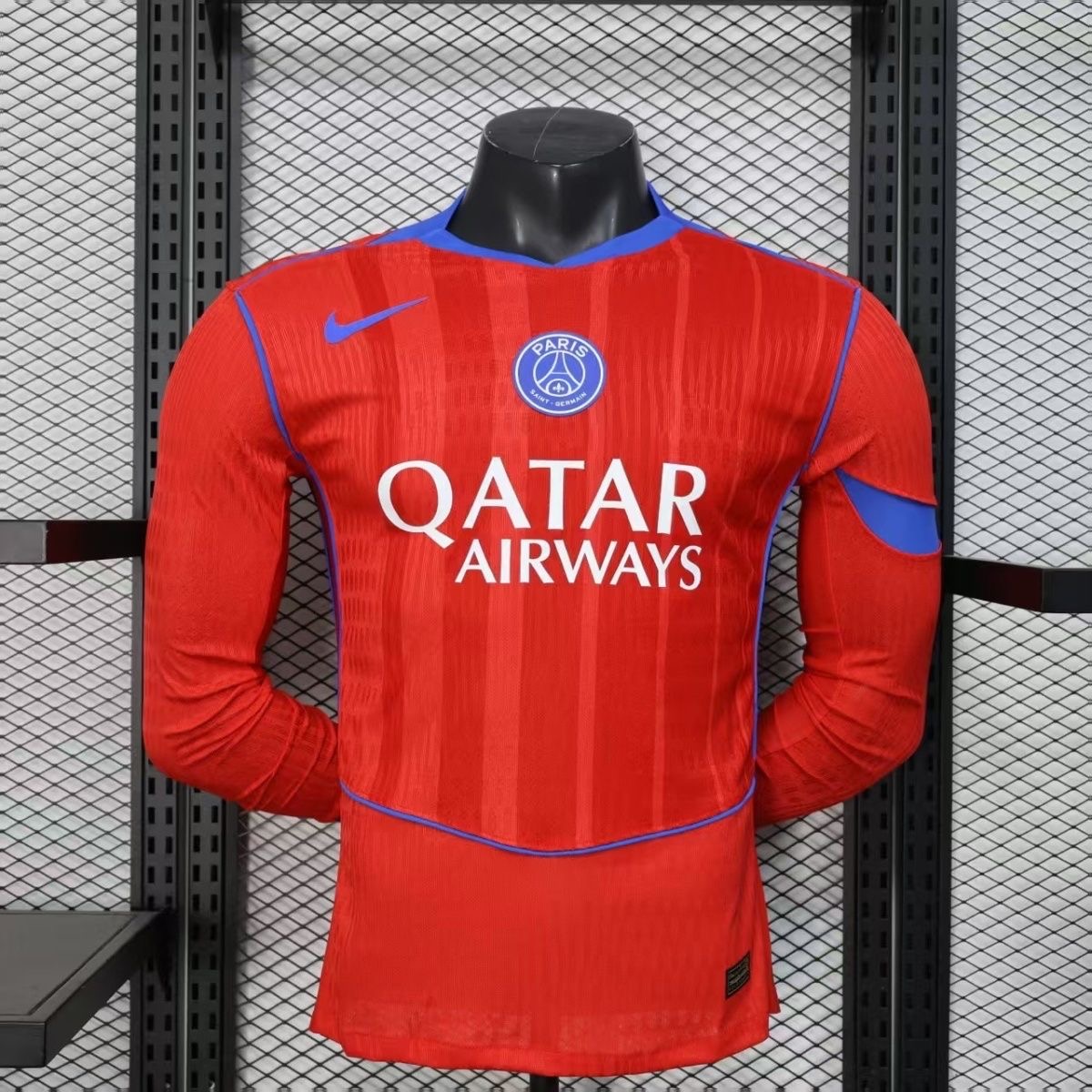 Authentic Soccer Jersey PSG Third Away Long Sleeve Shirt 2025/26