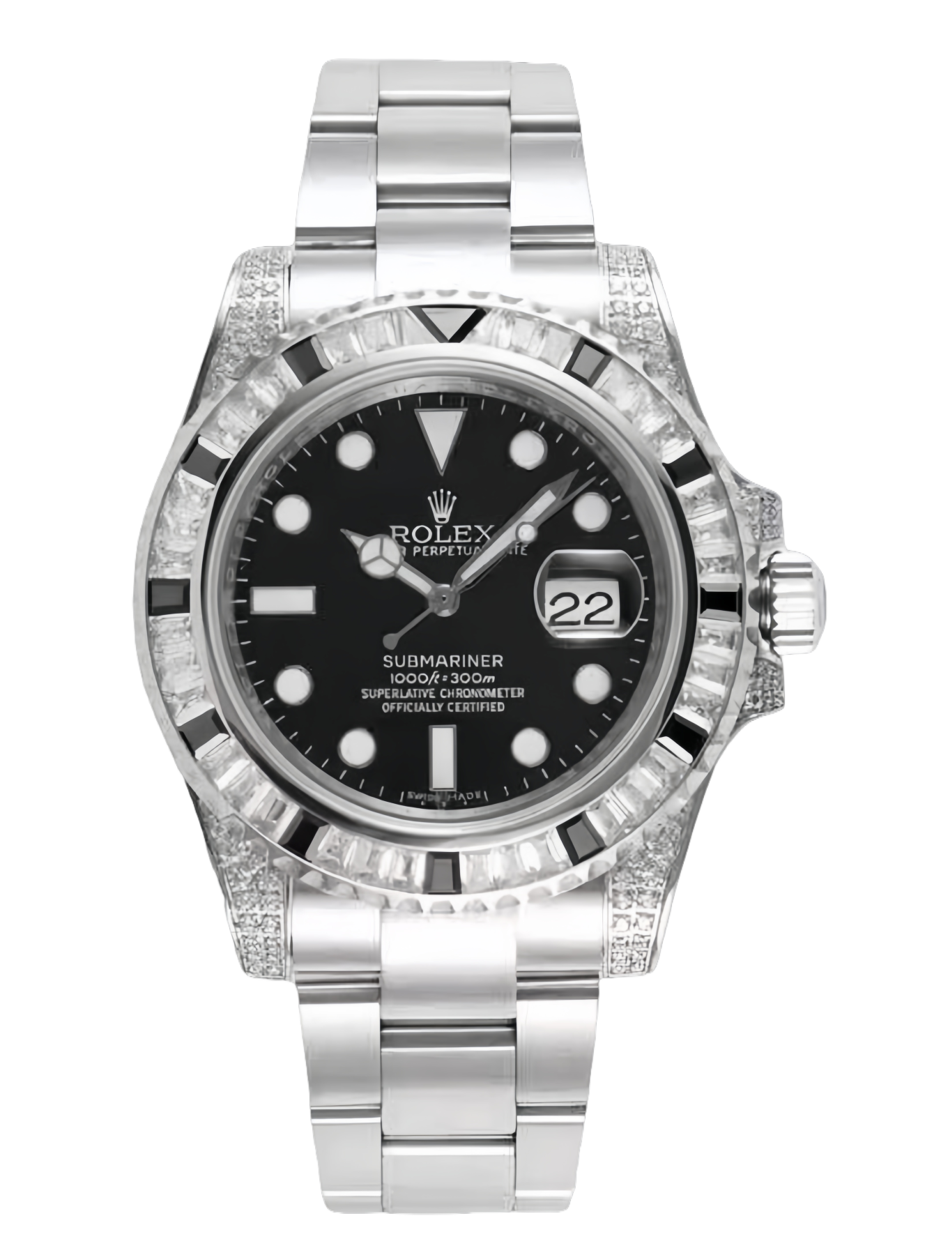 [2026 Mirror Grade]Rolex Submariner 116610 Black Dial Diamond Case 40MM Men's Watch