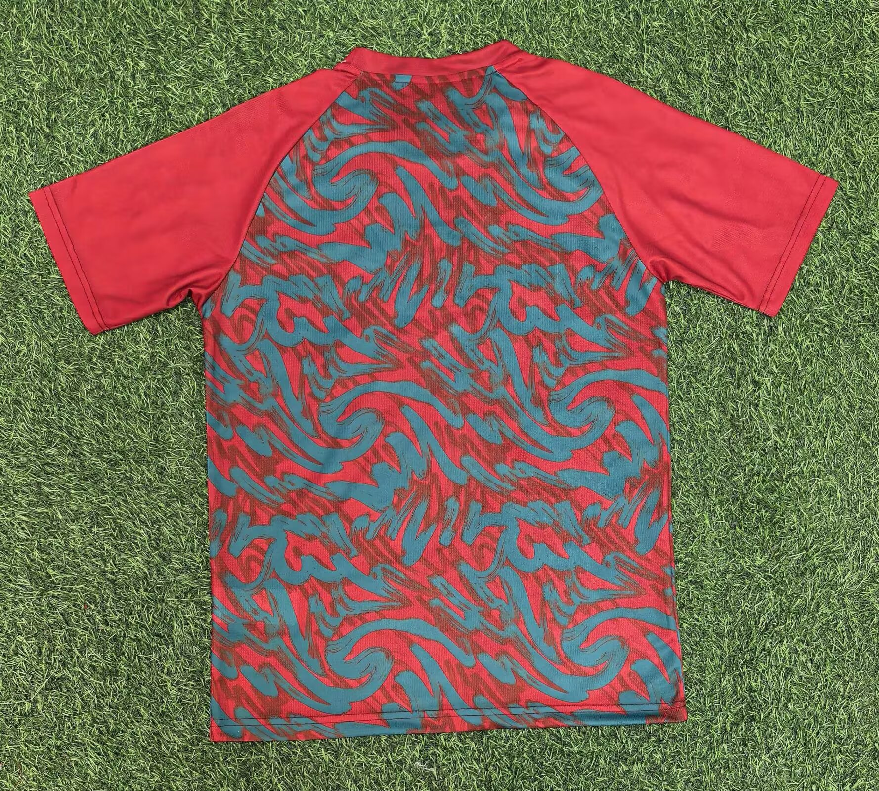 2026 Portugal Pre-Match Training Suit Red-Green Shirt