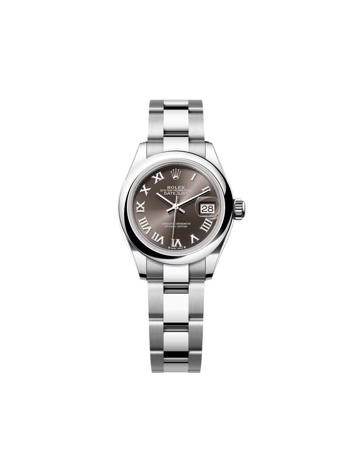 [2026 Mirror Grade]RLX Lady-Datejust 28mm  m279160 Oyster Perpetual Dark Grey Dial Oyster Bracelet
