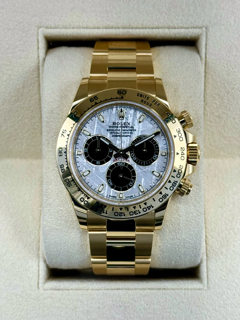 [2026 Mirror Grade]Rolex Daytona 40mm 116508 Yellow Gold Meteorite Dia!