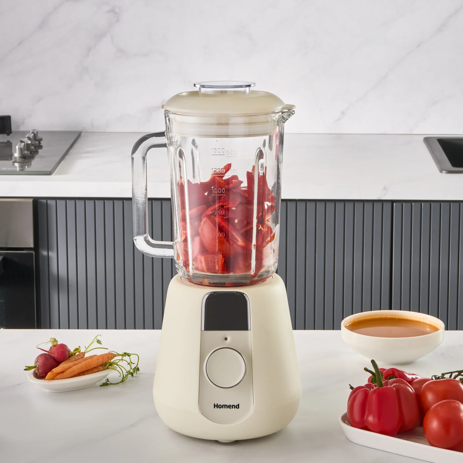 Homend Vintage Blendsetter 4927H, Mixeur, Crème, 1000W