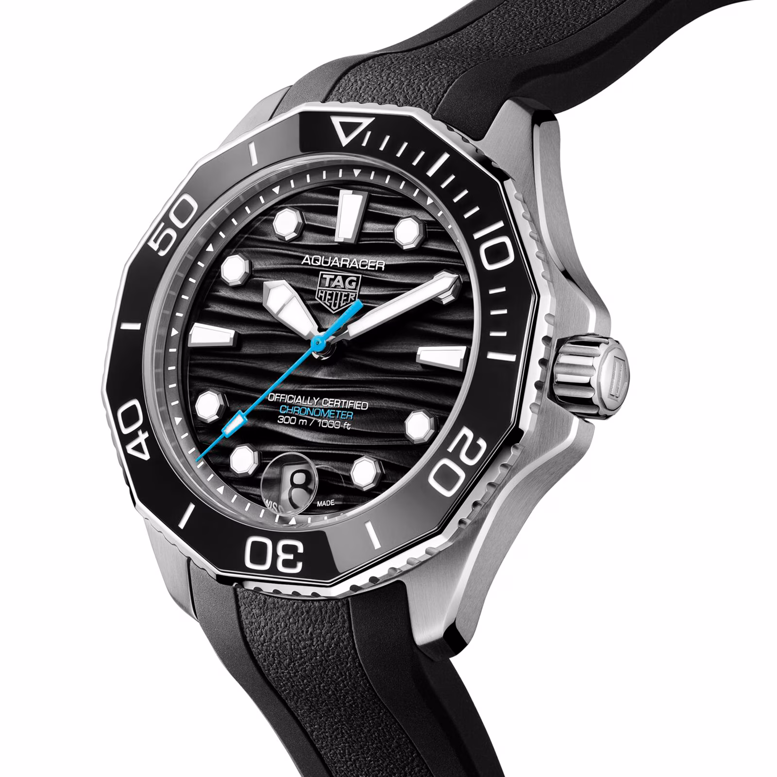 [2026 Mirror Grade]TAG Heuer Aquaracer Professional 300 Date 42mm Mens Watch Black Rubber WBP5110.FT6257