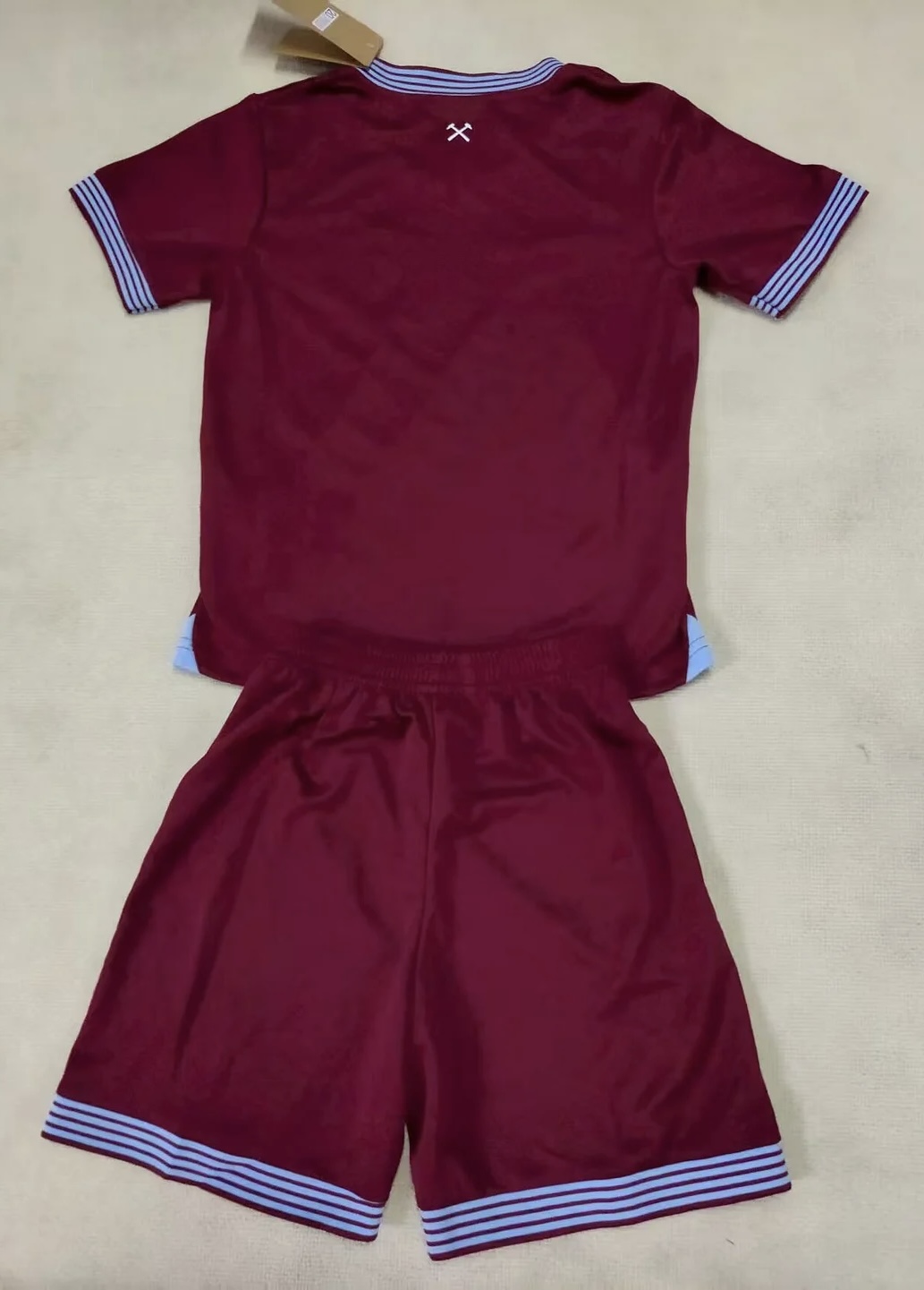 2025-26 West Ham United Football Jersey Home Kids Kit Jersey+Shorts