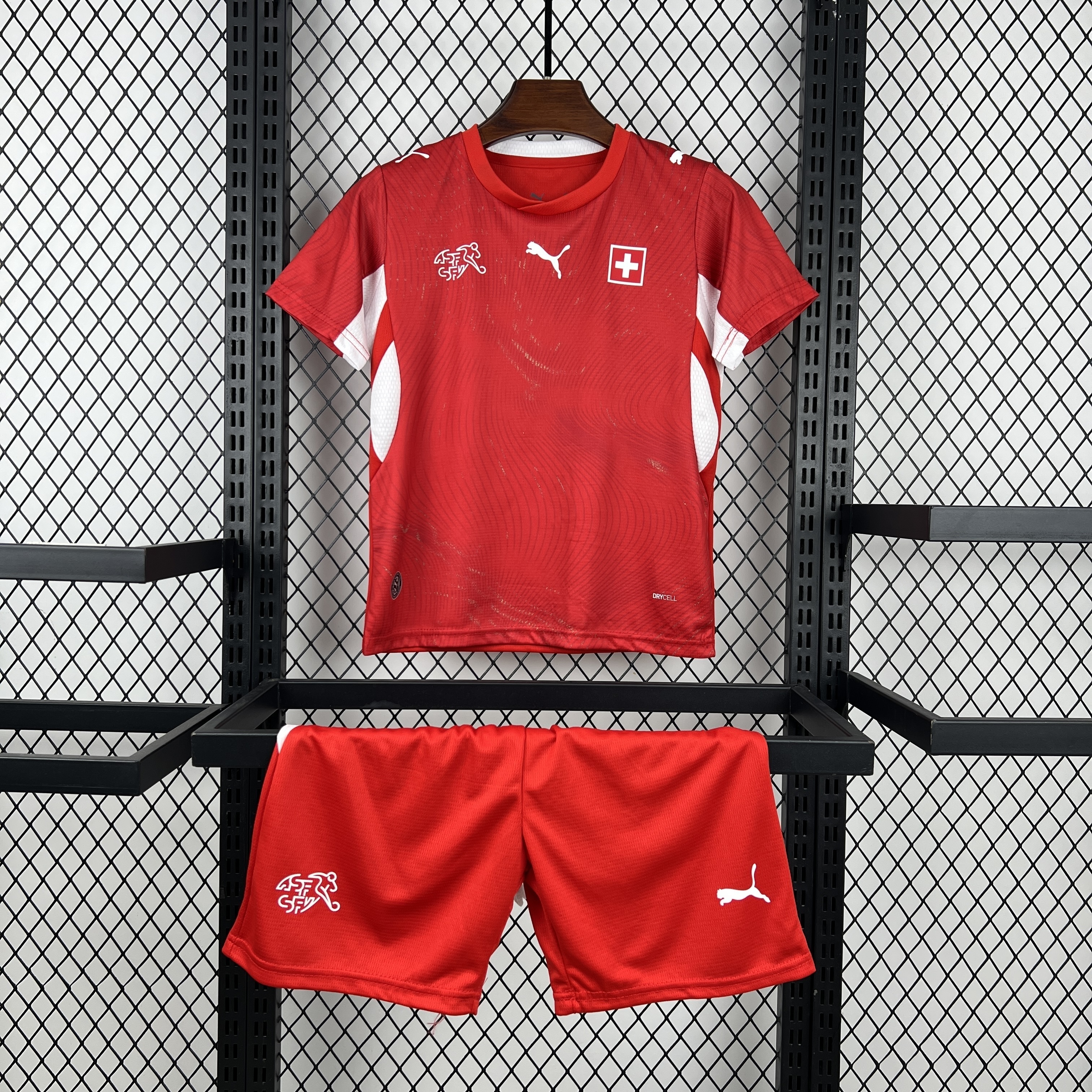 Switzerland Soccer Jersey Home Kids Kit Jersey+Shorts World Cup 2026
