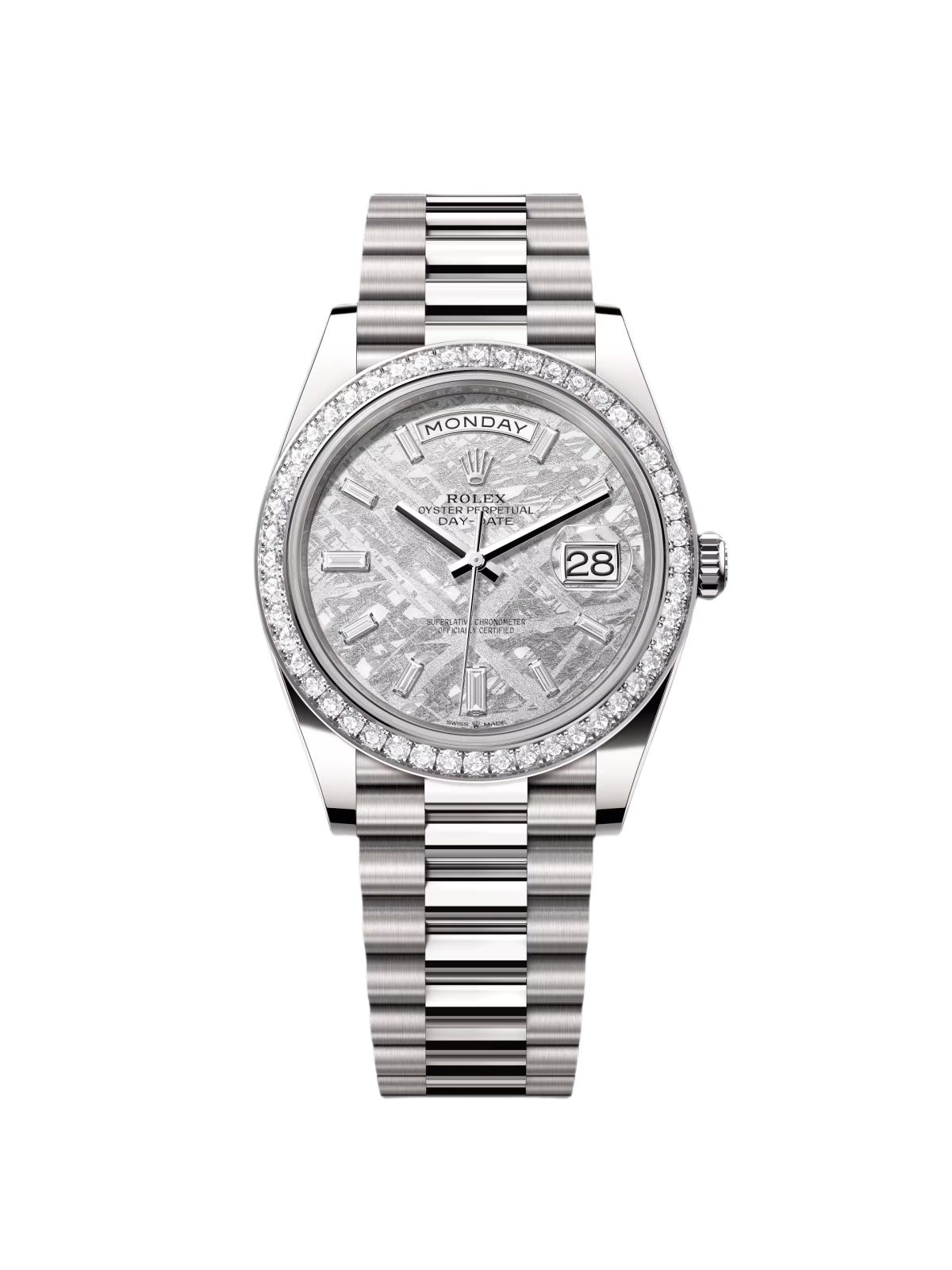 [2026 Mirror Grade]RLX  Day-Date 40mm 228349RBR-0040 Meteorite Dial President Bracelet