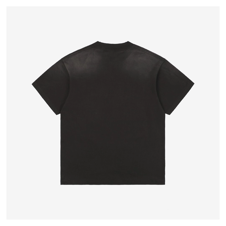 Saint Michael “Delicate Bullshit” Star Print Distressed T-Shirt