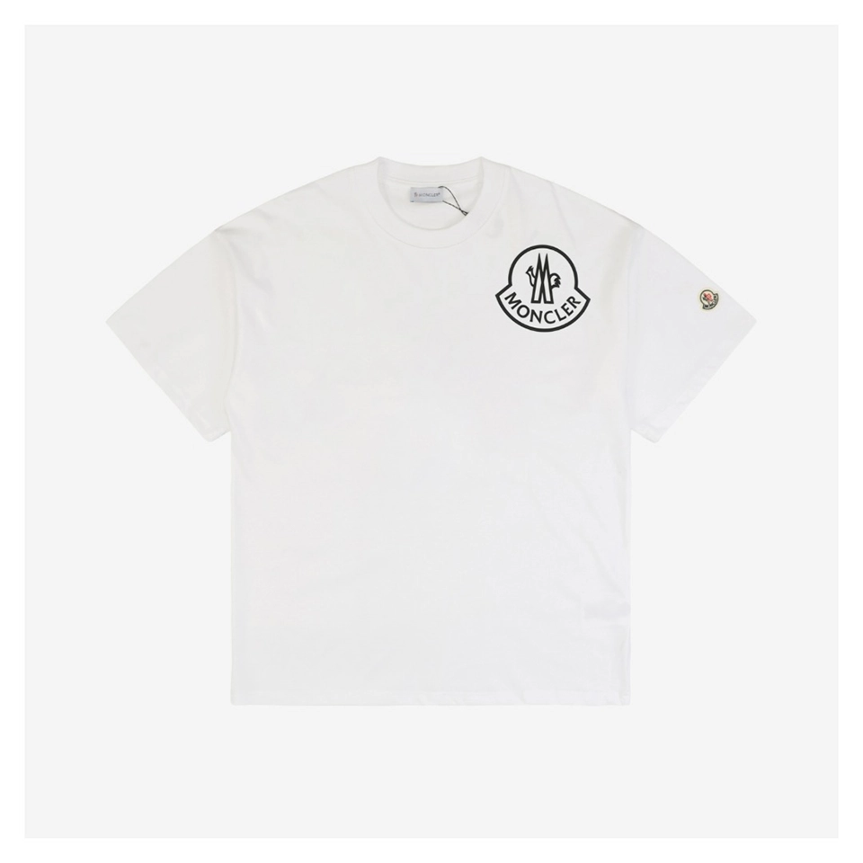 Mxxcler Shoulder MK Rubberized Logo T-Shirt (Black/White)