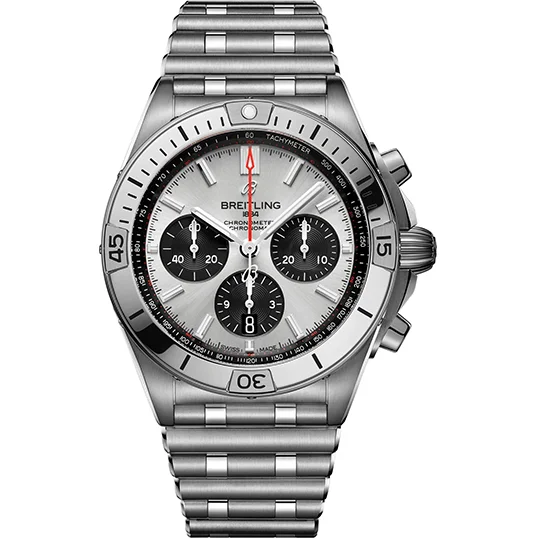 [2026 Mirror Grade]Breitling Watch Chronomat B01 42 Silver Bracelet