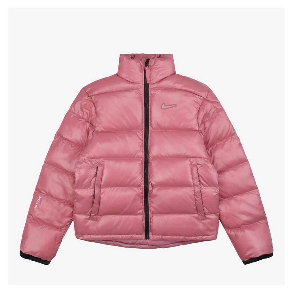 Nike X Drake NOCTA Stand Collar Down Jacket (Grey/Pink)