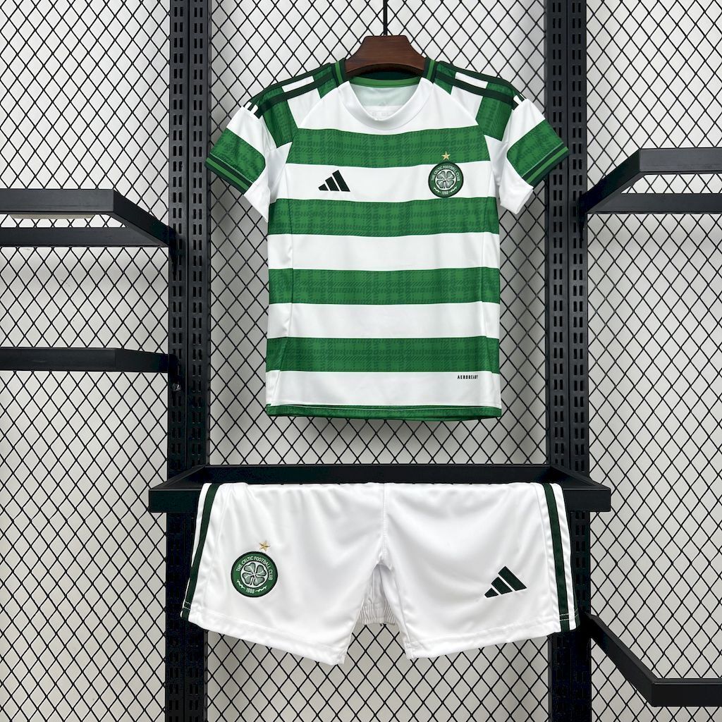 Celtic Soccer Jersey Home Kids Kit Jersey+Shorts 2025/26 - No Sponsor