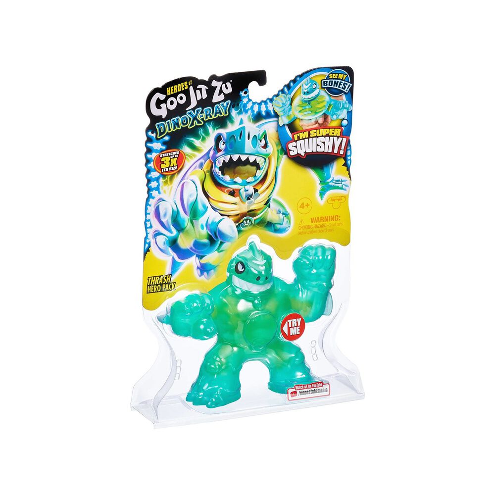 GOO JIT ZUFigurka Dino X-Ray Thrash, rozciągliwy dinozaur