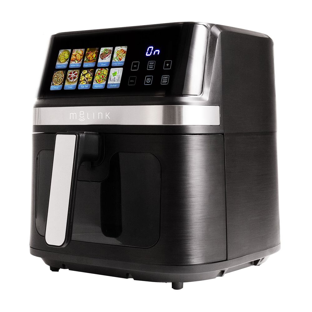 MELINK Frytkownica beztłuszczowa z okienkiem Melink, 1700 W, 8,6 l, czarna