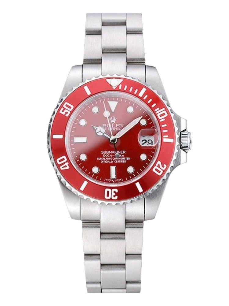 [2026 Mirror Grade]Rolex Submariner 16610 Stainless Steel Refinished Red Dial 40mm Mens Replica Watch
