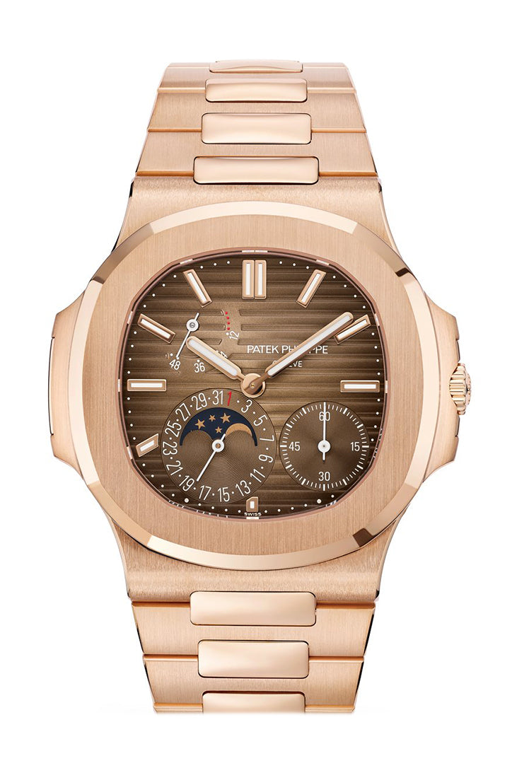 [2026 Mirror Grade]Patek Philippe Nautilus Moon Phase Rose Gold Watch 5712/1R-001 5712/1R