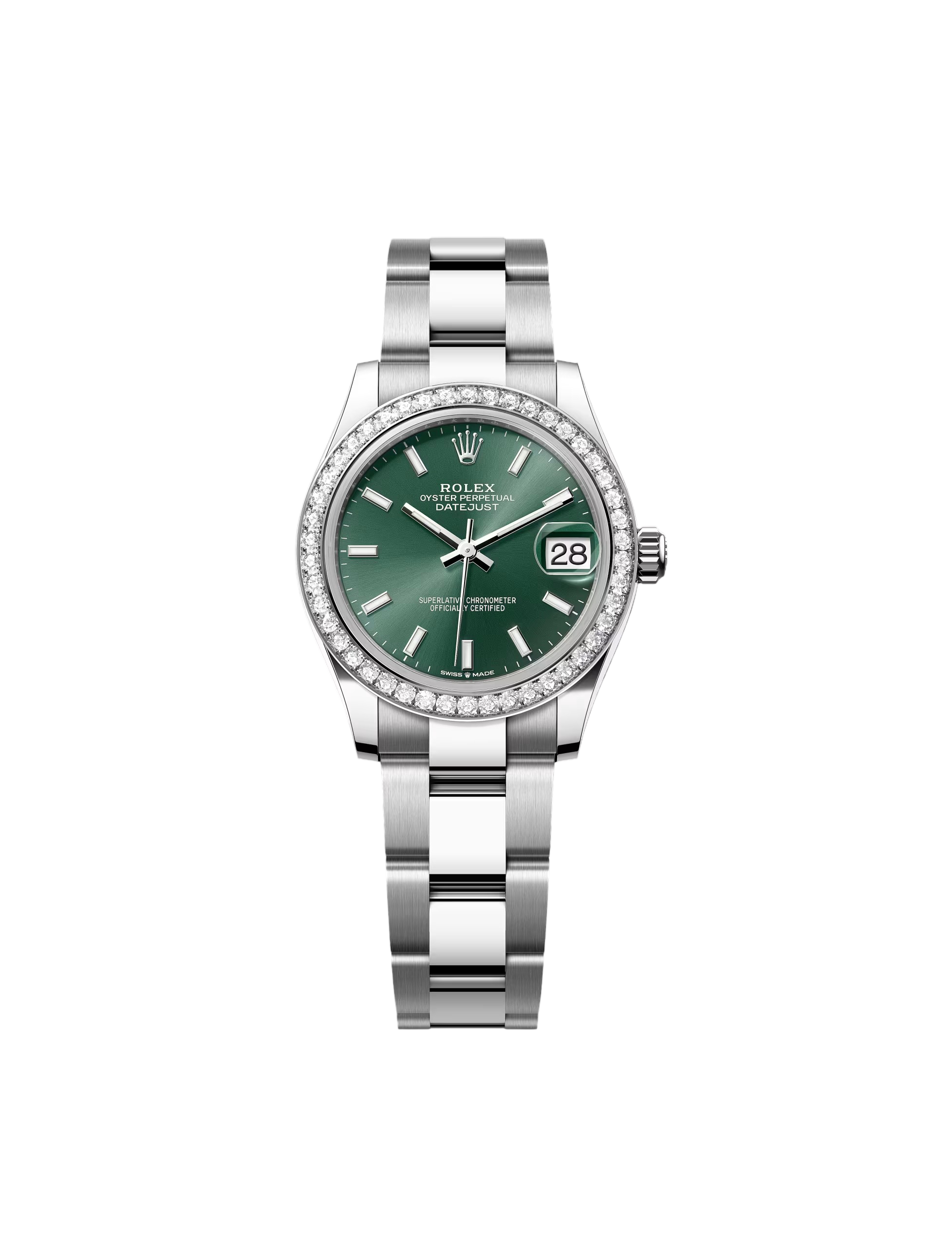 [2026 Mirror Grade]RLX Datejust m278384RBR-0021/0022 Mint Green 31mm Dial Oyster Watch