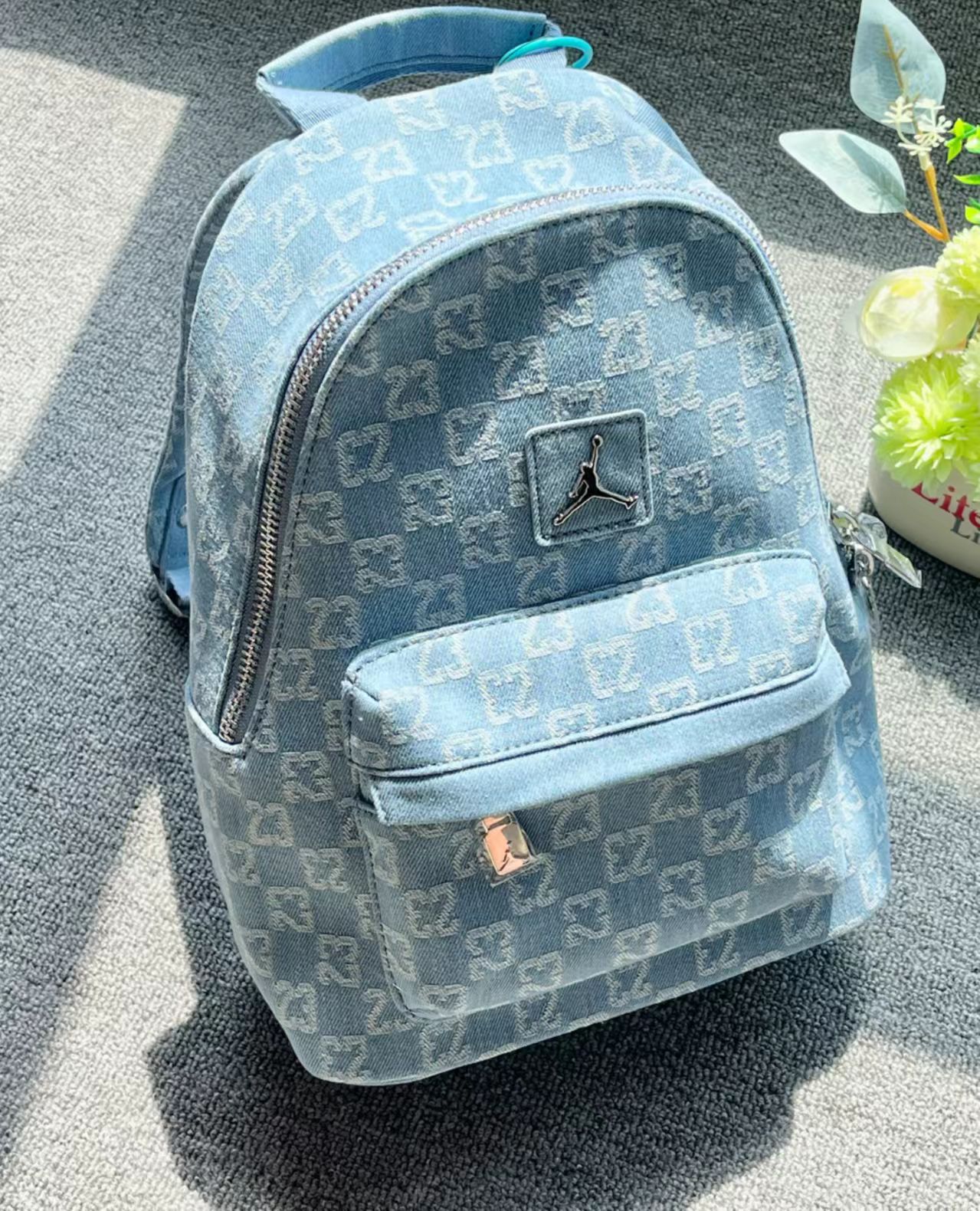 Jordan Mini Monogram Backpack Light Blue