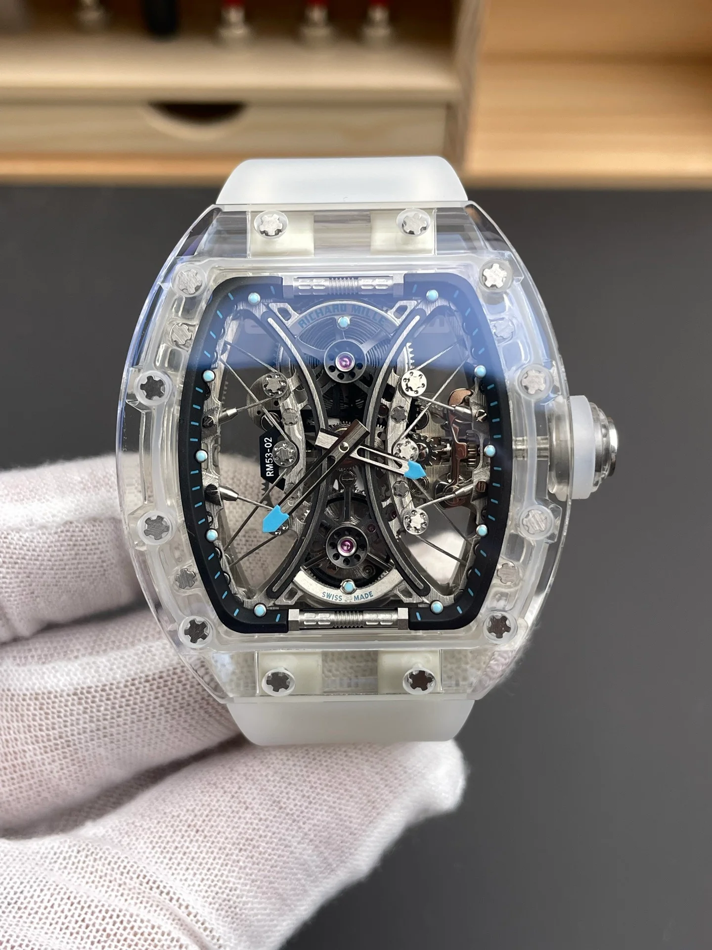 RM53-02 Transparent Sapphire Case
