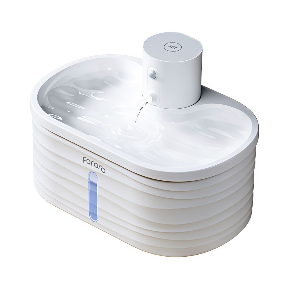 FAROROFontanna dla zwierząt Faroro WF01, bezprzewodowa, 5000 mAh, biała