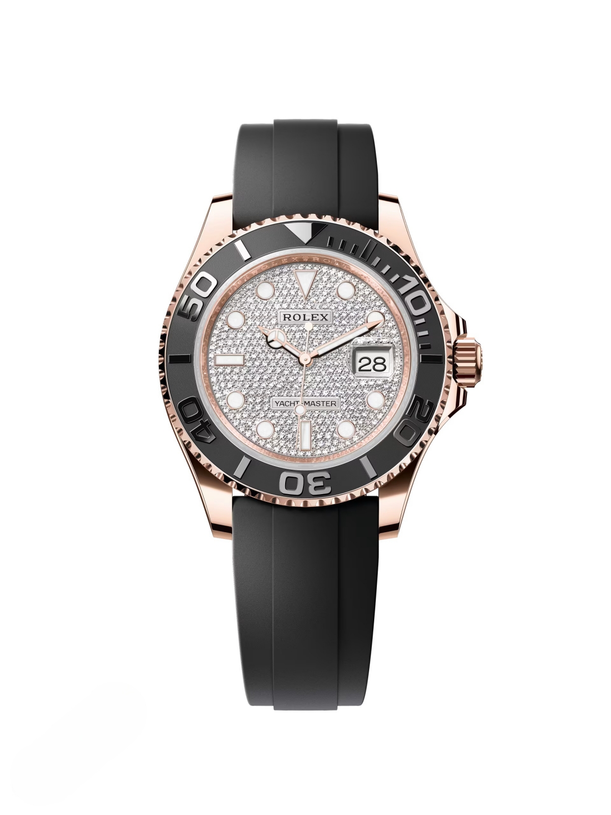 [2026 Mirror Grade]RLX Yacht-Master 126655 Pave Diamond 40mm Men's Watch