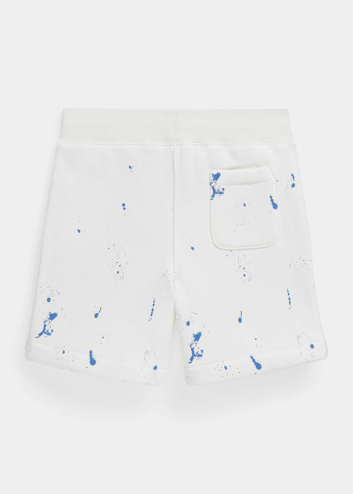 Paint-Splatter-Print Fleece Short