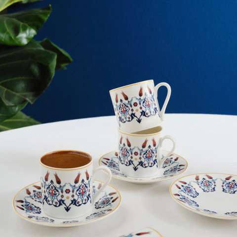 Haliç Haliç Service à café 12 pièces pour 6 personnes